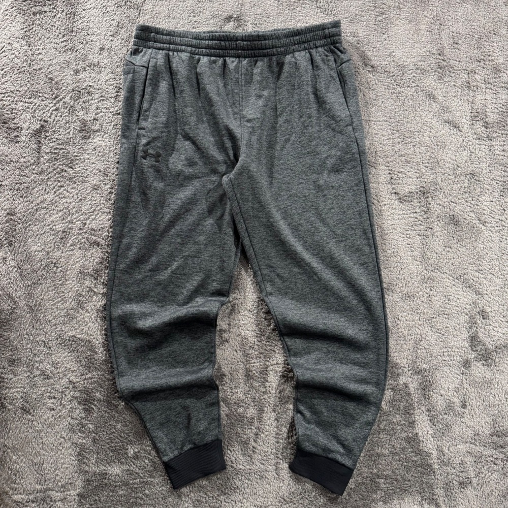 Under Armour Fleece Joggers Mens XXLT Tall Grey Heathered Sweatpants 1373362 NEW